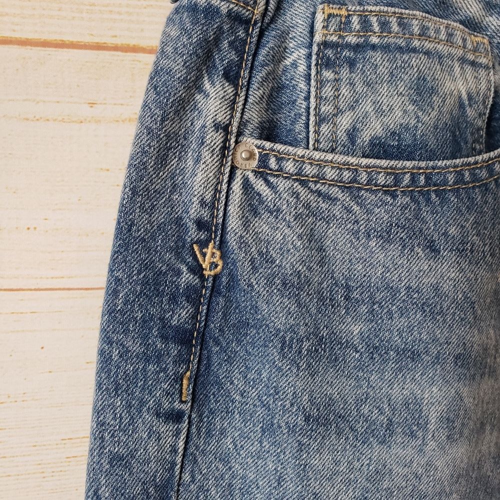 Veronica Beard High-Rise Carly Kick Flare Denim Jeans Size 32/14 Pebble Stone - Picture 6 of 12